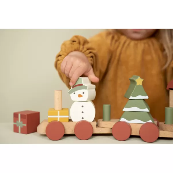 Little Dutch Vláček dřevěný vánoční