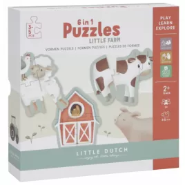 Little Dutch Puzzle 6v1 Farma