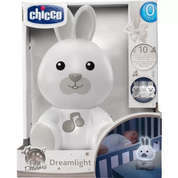 CHICCO Světýlko noční hudební Zajíc neutral 0m+