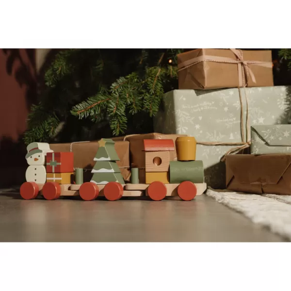 Little Dutch Vláček dřevěný vánoční