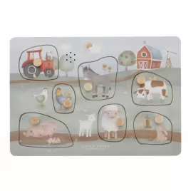 Little Dutch Vkládací puzzle se zvukem Farma