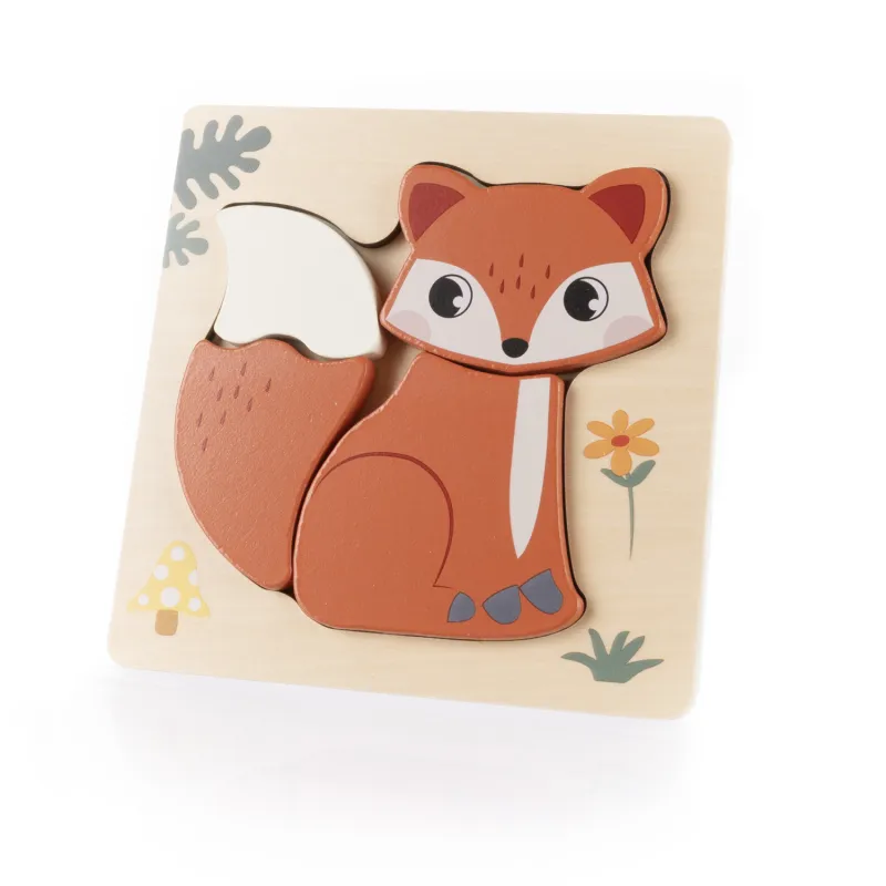 Zopa Dřevěné puzzle malé, Fox
