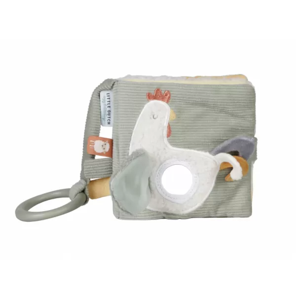 Little Dutch Závěsná textilní knížka s aktivitami Farma