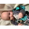 Baby Mix Edukační hrající plyšová hračka s klipem zebra