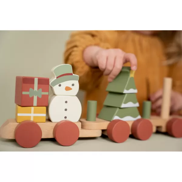Little Dutch Vláček dřevěný vánoční