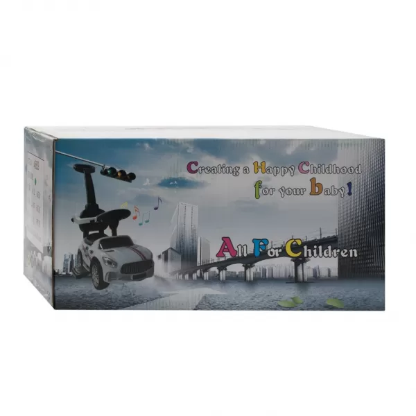 Baby Mix Dětské odrážedlo se zvukem a vodící tyčí RACER zelené