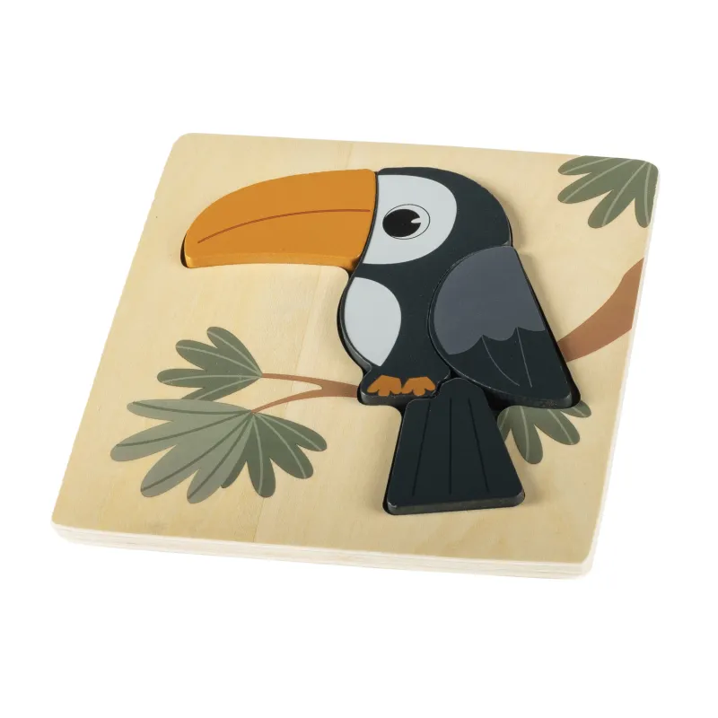 Zopa Dřevěné puzzle malé, Toucan