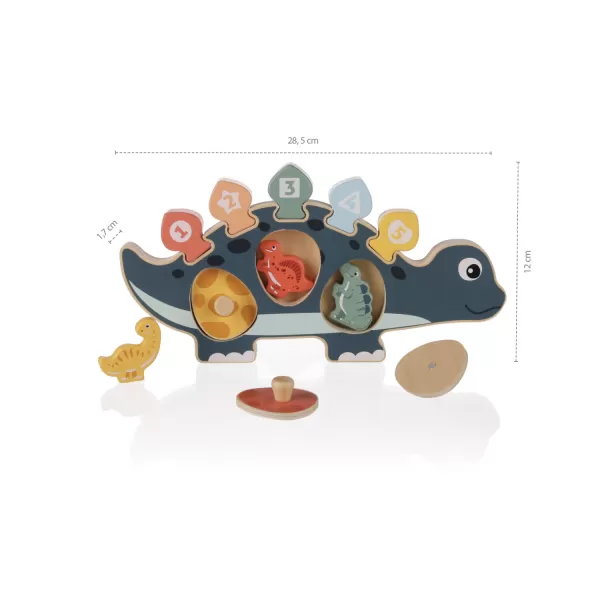 Zopa Dřevěná puzzle dinoasurus, Wood