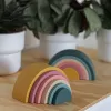 PETITE&MARS Hračka silikonová skládací TAKE&MATCH Rainbow 12m+