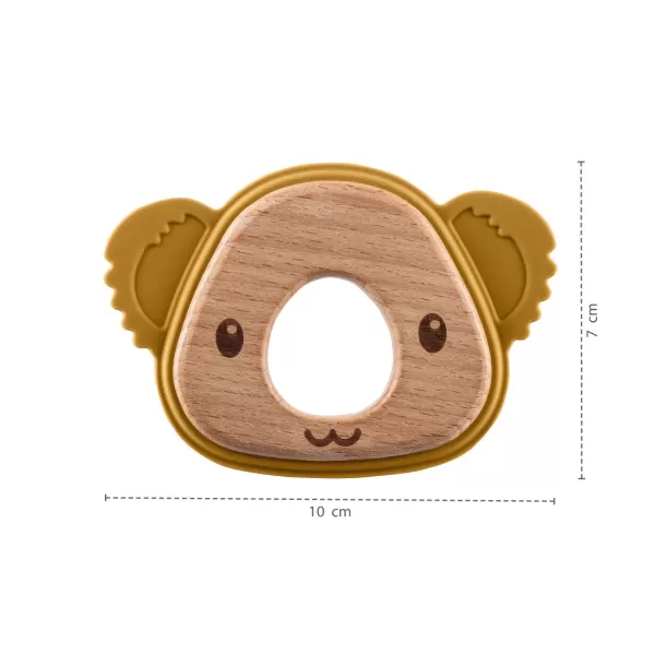 Zopa Silikonové dřevěné kousátko Koala