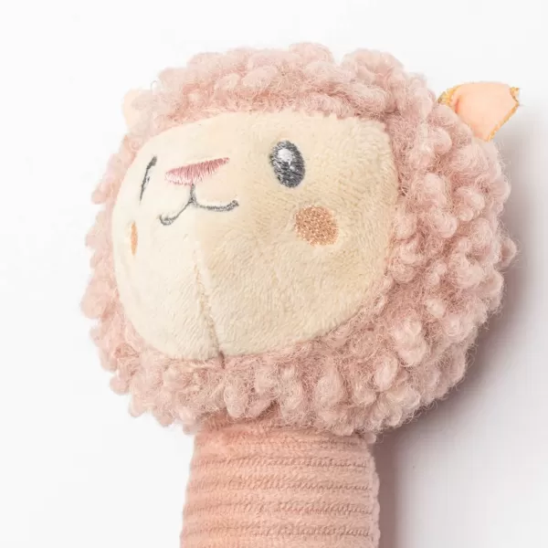 New Baby Dětská pískací plyšová hračka s kousátkem Lama