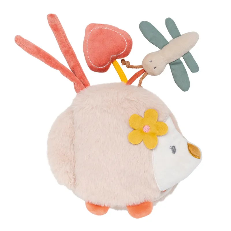 NATTOU Knížka plyšová ježek Zoe s aktivitami 15 cm Mila, Zoe & Lana