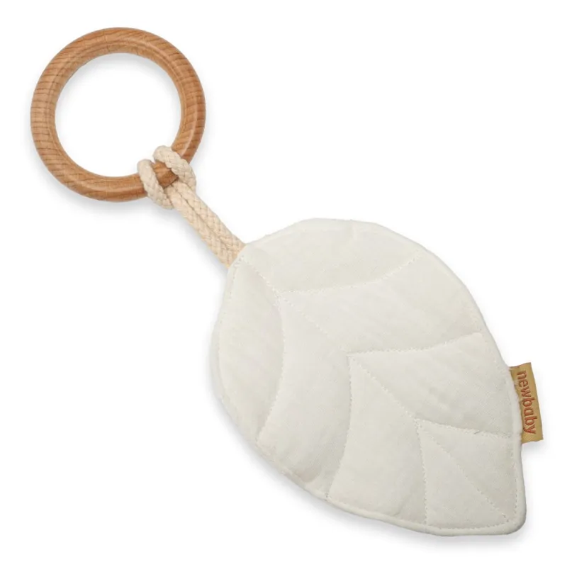 New Baby Kousátko s listy pro děti Leaf white