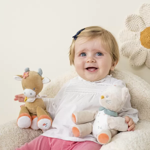 NATTOU Kočička plyšová přítulná Lana 20 cm Mila, Zoe & Lana