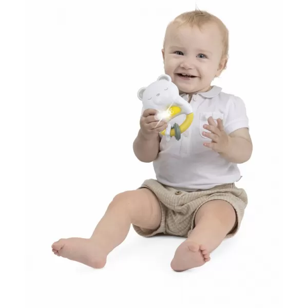 CHICCO Chrastítko a noční světlo Méďa 2v1 0m+