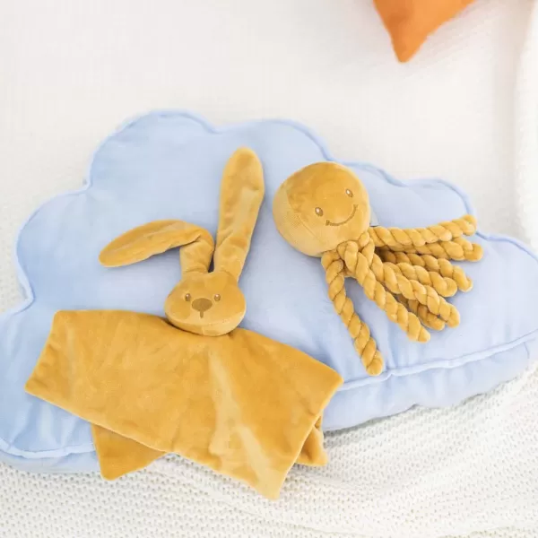 NATTOU První hračka pro miminka chobotnička PIU PIU Lapidou 0m +