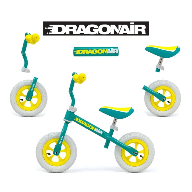 Milly Mally Dětské odrážedlo kolo Dragon Air mint