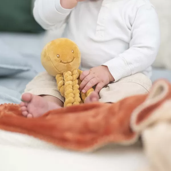 NATTOU První hračka pro miminka chobotnička PIU PIU Lapidou 0m +