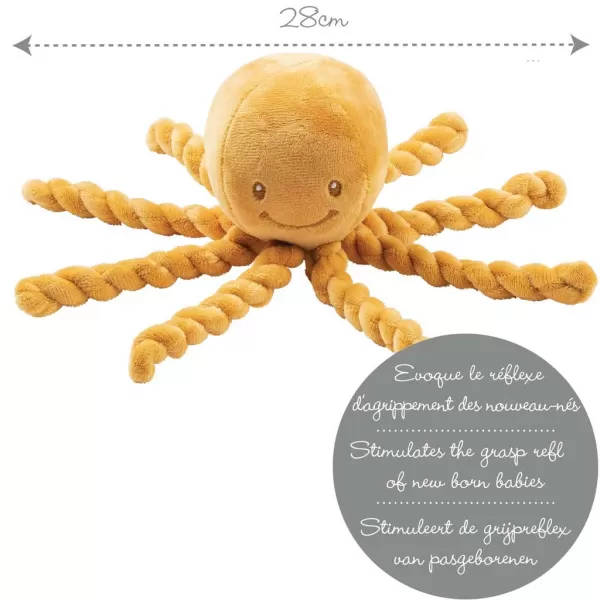 NATTOU První hračka pro miminka chobotnička PIU PIU Lapidou 0m +