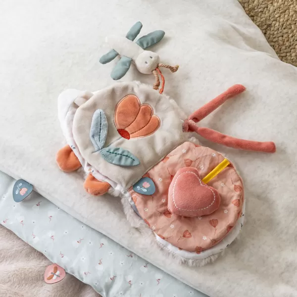 NATTOU Knížka plyšová ježek Zoe s aktivitami 15 cm Mila, Zoe & Lana