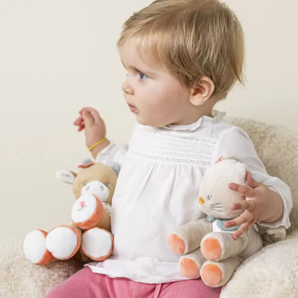 NATTOU Kočička plyšová přítulná Lana 20 cm Mila, Zoe & Lana