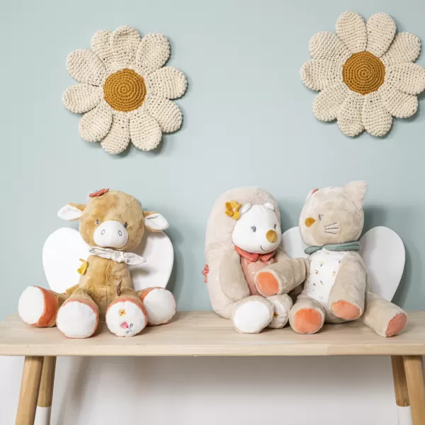 NATTOU Kočička plyšová přítulná Lana 30 cm Mila, Zoe & Lana