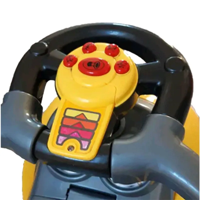 Baby Mix Dětské odrážedlo s vodící tyčí 3v1 Mega Car zelené