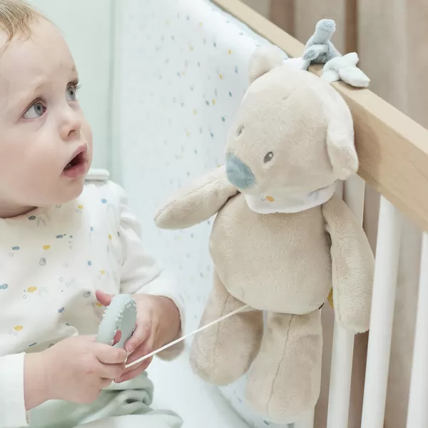 NATTOU Medvídek plyšový hudební Jules s kousátkem silikon 30 cm Romeo, Jules & Sally