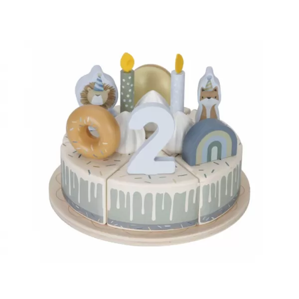 Little Dutch Narozeninový dort 26 dílů dřevěný