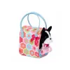 Pucci Pups Pejsek černý v kabelce Flower Print Glam Bag