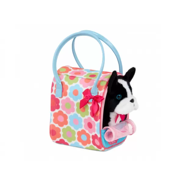 Pucci Pups Pejsek černý v kabelce Flower Print Glam Bag