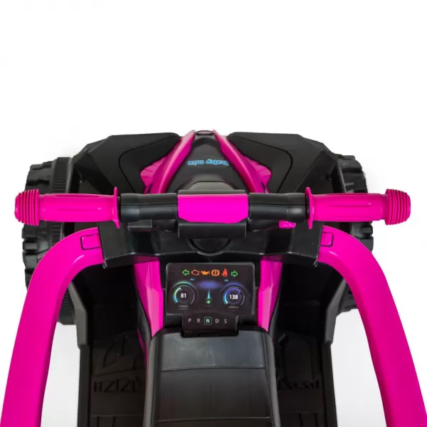 Baby Mix Dětské odrážedlo Mega Prime EVA s vodící tyčí červené