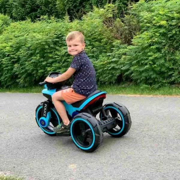 Baby Mix Dětská elektrická motorka POLICE