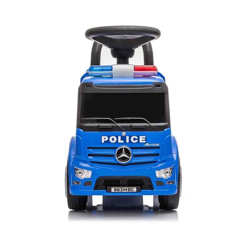 Milly Mally Dětské odrážedlo se zvukem Mercedes POLICE modré