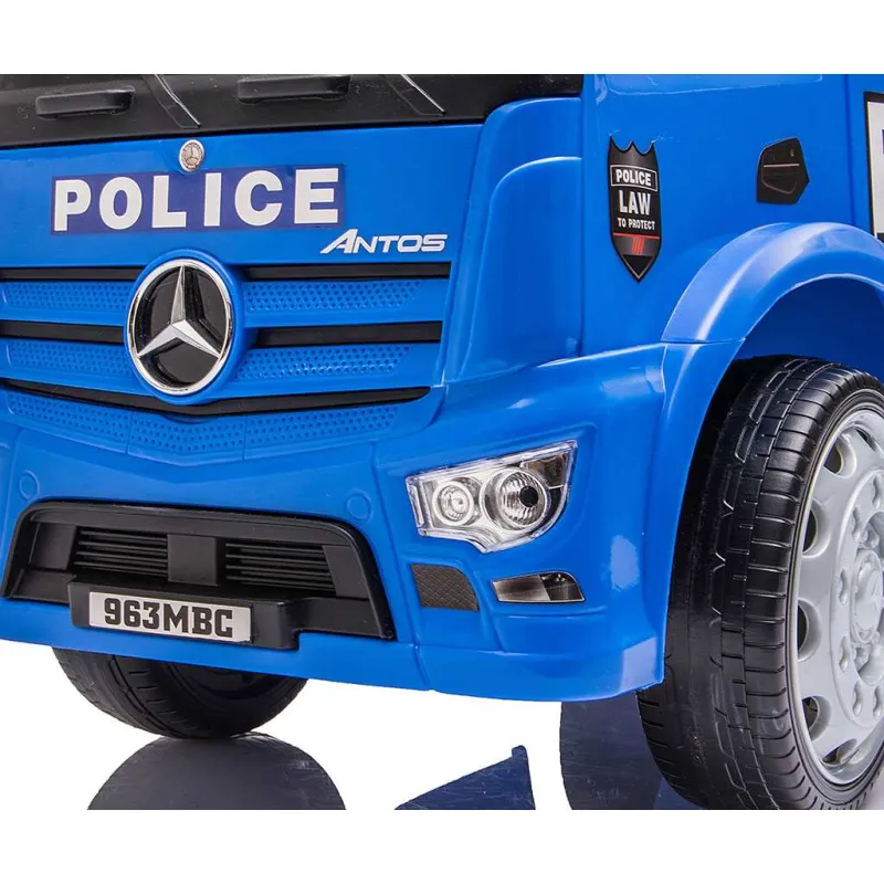Milly Mally Dětské odrážedlo se zvukem Mercedes POLICE modré