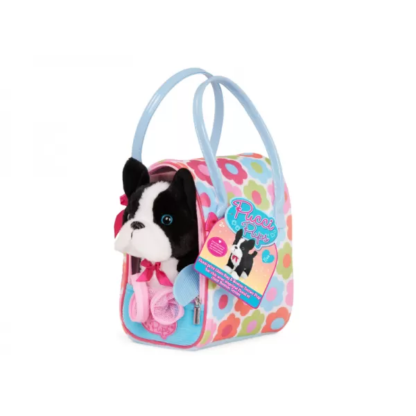 Pucci Pups Pejsek černý v kabelce Flower Print Glam Bag