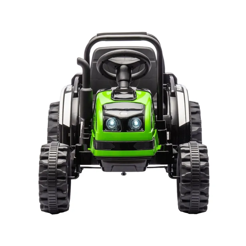 Milly Mally Elektrický traktor s vlečkou Farmer zelený