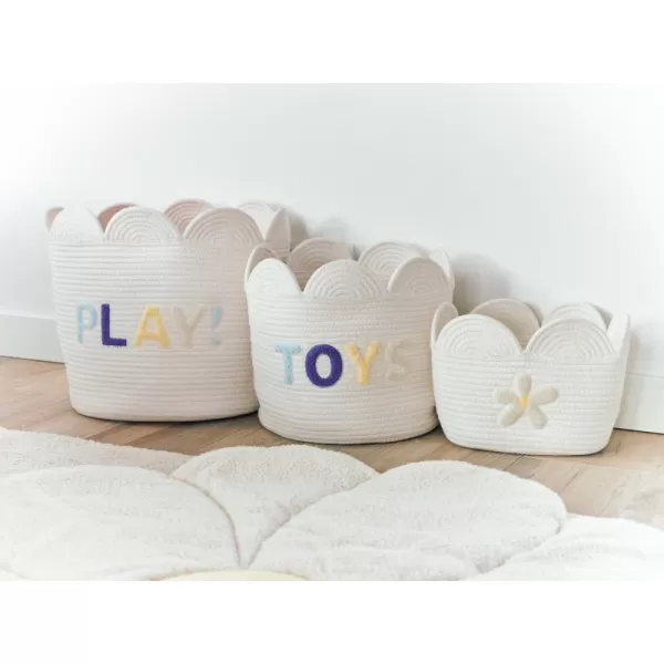Childhome Koš na hračky Květina 35x35x35 cm