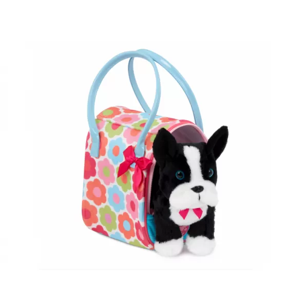 Pucci Pups Pejsek černý v kabelce Flower Print Glam Bag