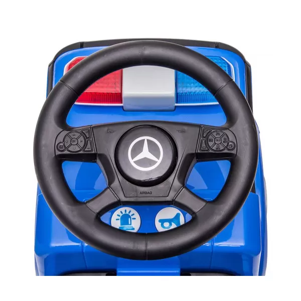 Milly Mally Dětské odrážedlo se zvukem Mercedes POLICE modré