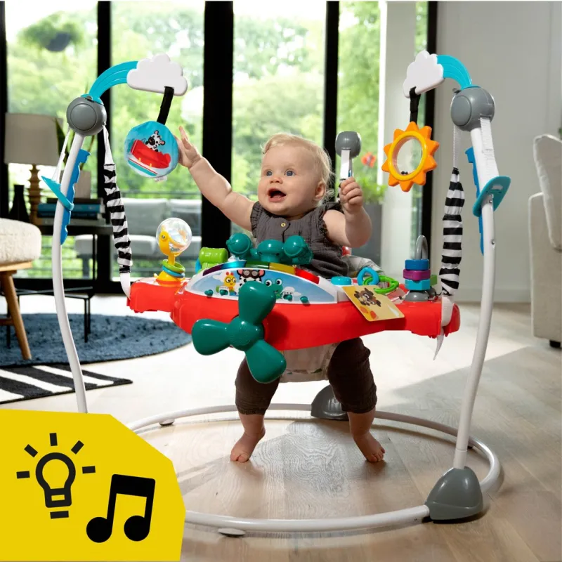 BABY EINSTEIN Skákadlo/aktivní centrum 2v1 Ocean Explorers Airplane Adventure™ 6m+ do 12 kg