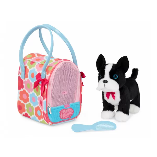 Pucci Pups Pejsek černý v kabelce Flower Print Glam Bag