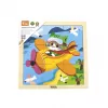 Viga Dřevěné puzzle pro nejmenší 9 ks Letadlo