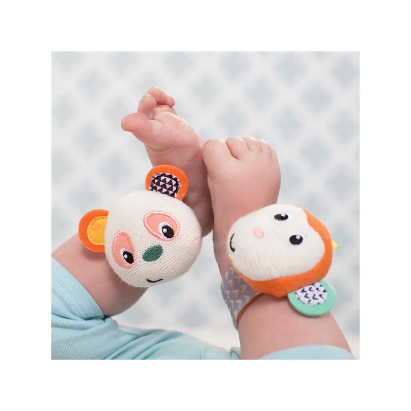 Infantino Chrastítka na ruku Opička & Panda