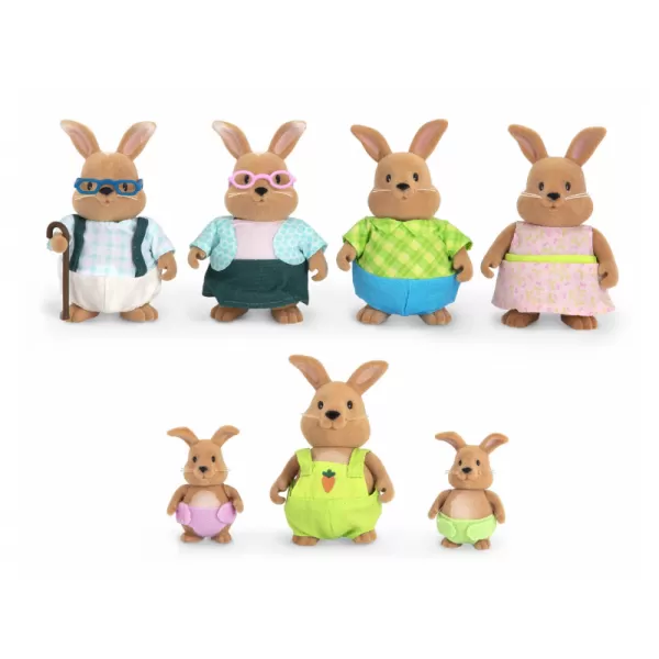 Li‘l Woodzeez Rodina králíků s prarodiči Cottonball