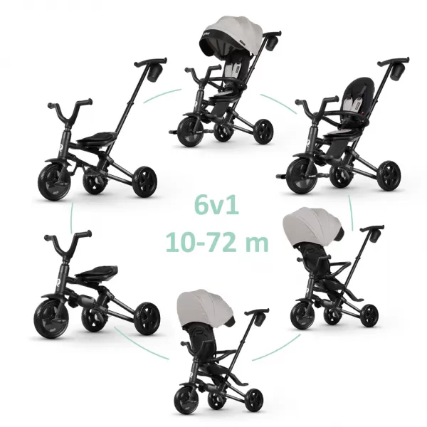 QPLAY Tříkolka Nova Niello, skládací, věk 10-72 měsíců