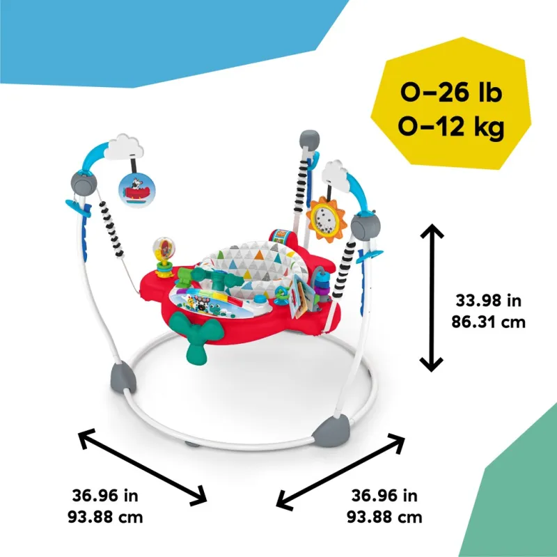 BABY EINSTEIN Skákadlo/aktivní centrum 2v1 Ocean Explorers Airplane Adventure™ 6m+ do 12 kg