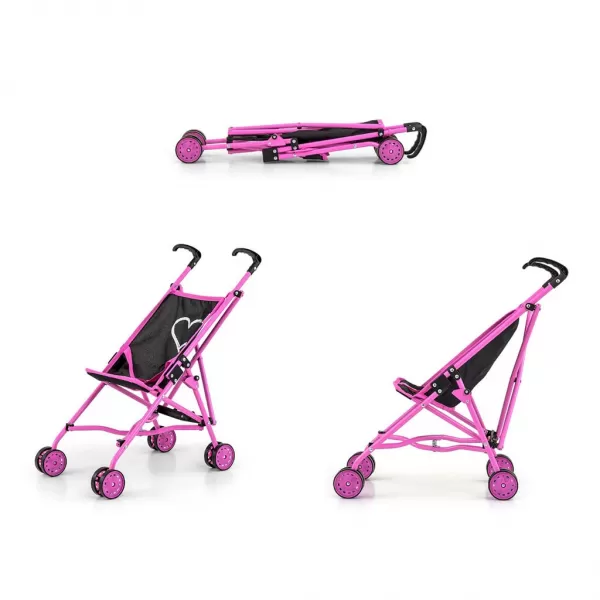 Milly Mally Dětský golfový kočárek pro panenky Julia Prestige Black