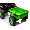 Milly Mally Elektrický traktor s vlečkou Farmer zelený