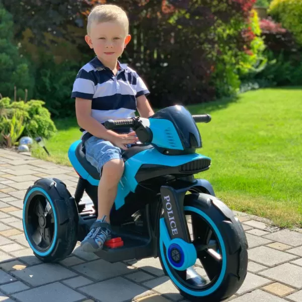 Baby Mix Dětská elektrická motorka POLICE